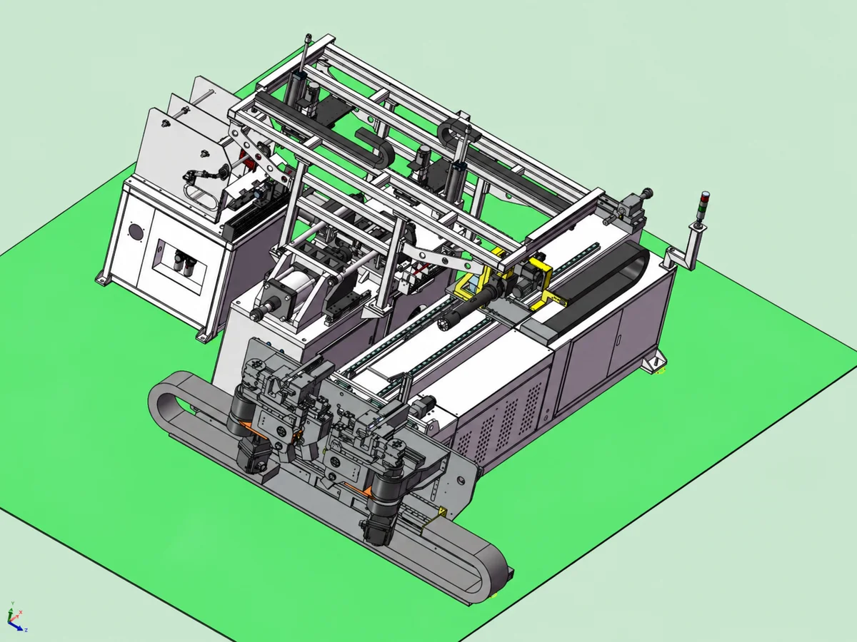 Automated tube processing line at Forming Tech Pro