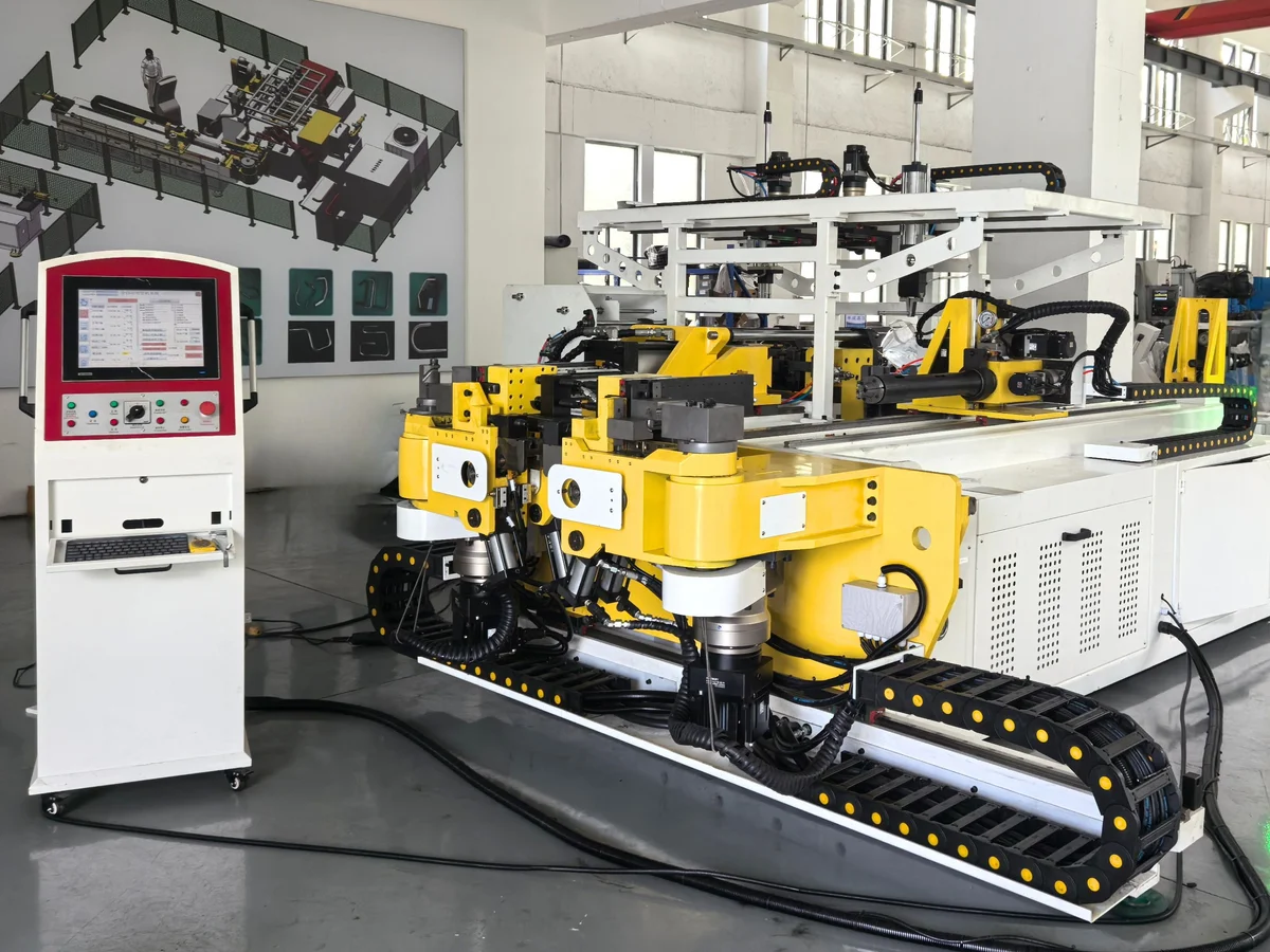 Automated tube processing line at Forming Tech Pro